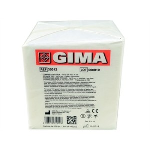 COMPRESSE GARZA TNT -10x10 cm - 4 veli - 10 pacchi da 100