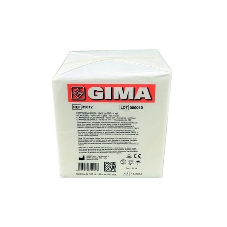 COMPRESSE GARZA TNT -10x10 cm - 4 veli - 10 pacchi da 100