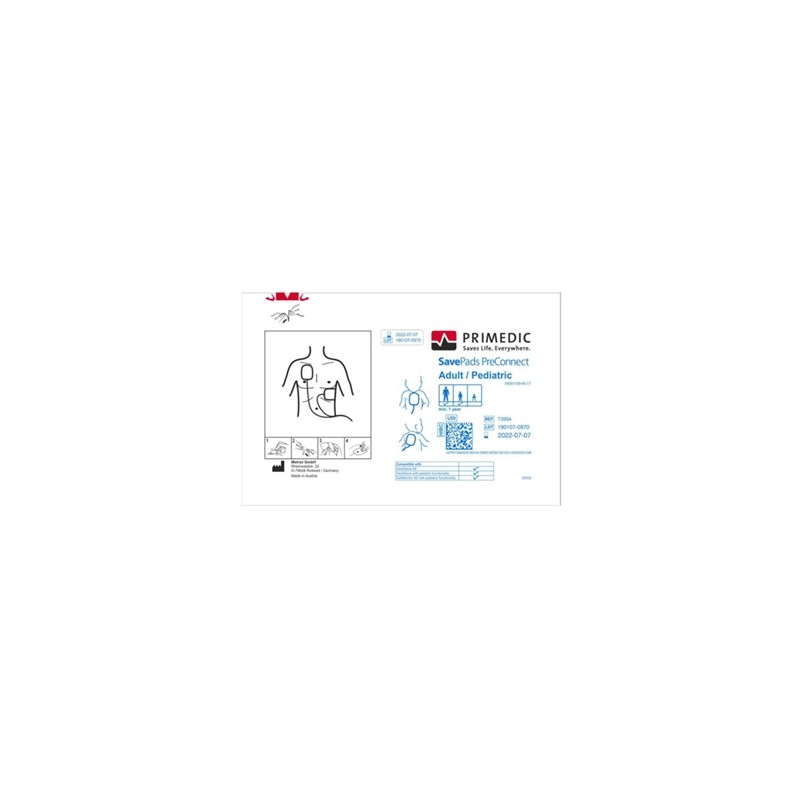 SAVE PADS per oltre 8 anni, oltre 25 kg per HeartSave da S.N. 739XXXXXXX