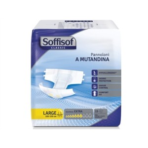 PANNOLONI SOFFISOF CLASSIC - incontinenza moderata - large
