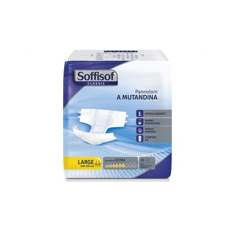 PANNOLONI SOFFISOF CLASSIC - incontinenza moderata - large