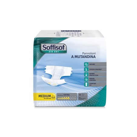 PANNOLONI SOFFISOF AIR DRY - incontinenza moderata - medio