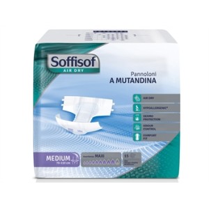 PANNOLONI SOFFISOF AIR DRY - incontinenza forte - medio