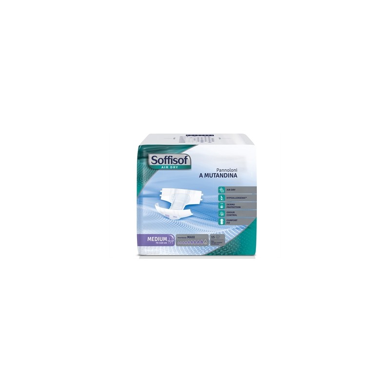 PANNOLONI SOFFISOF AIR DRY - incontinenza forte - medio
