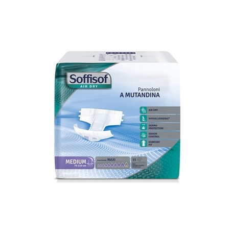 PANNOLONI SOFFISOF AIR DRY - incontinenza forte - medio
