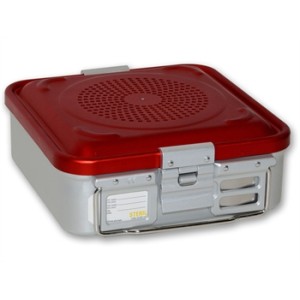 CONTAINER CON FILTRO piccolo h100 mm - rosso