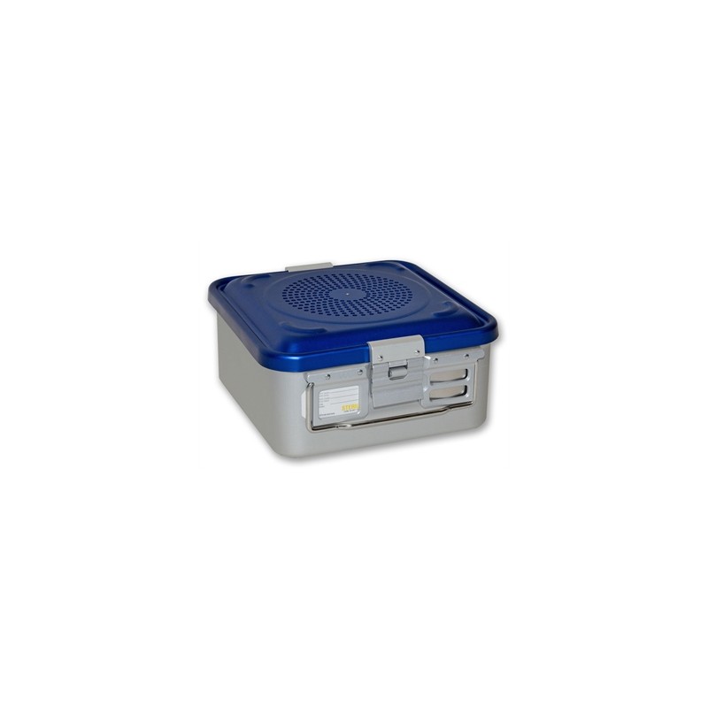 CONTAINER CON FILTRO piccolo h135 mm - blu forato