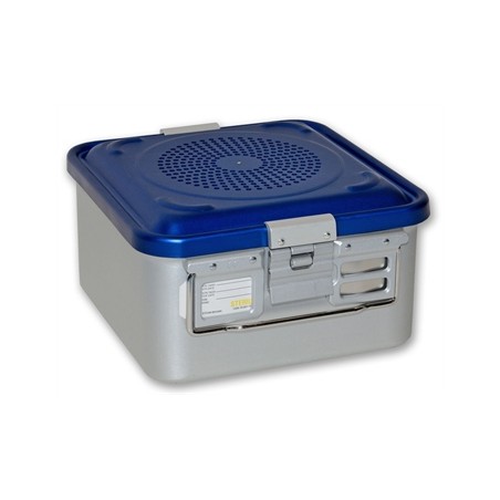 CONTAINER CON FILTRO piccolo h150 mm - blu forato