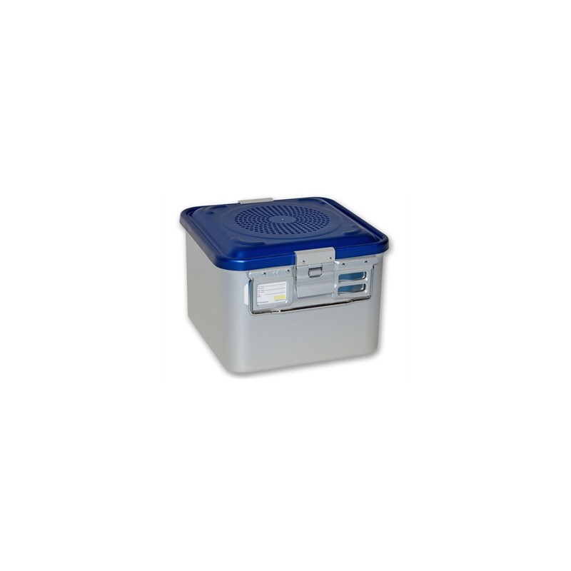 CONTAINER CON FILTRO piccolo h200 mm - blu forato