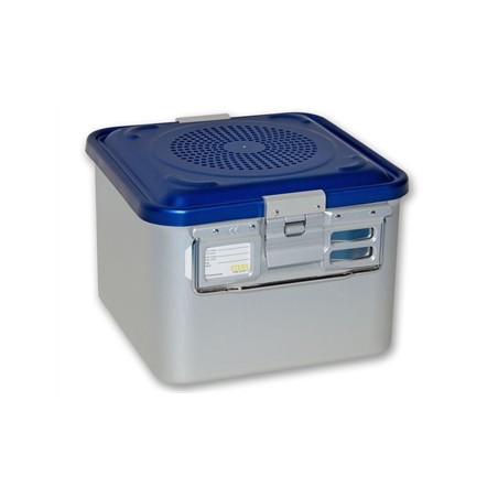 CONTAINER CON FILTRO piccolo h200 mm - blu forato
