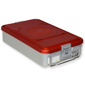 CONTAINER CON FILTRO medio h100 mm - rosso
