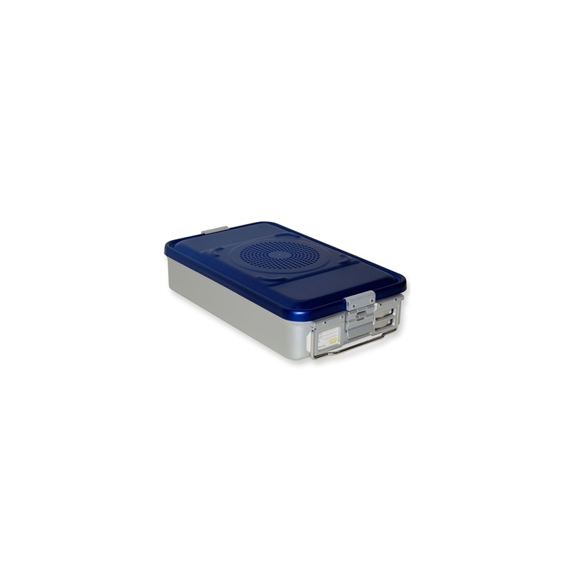 CONTAINER CON FILTRO medio h100 mm - blu forato