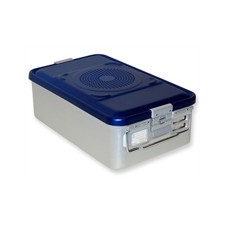 CONTAINER CON FILTRO medio h150 mm - blu forato