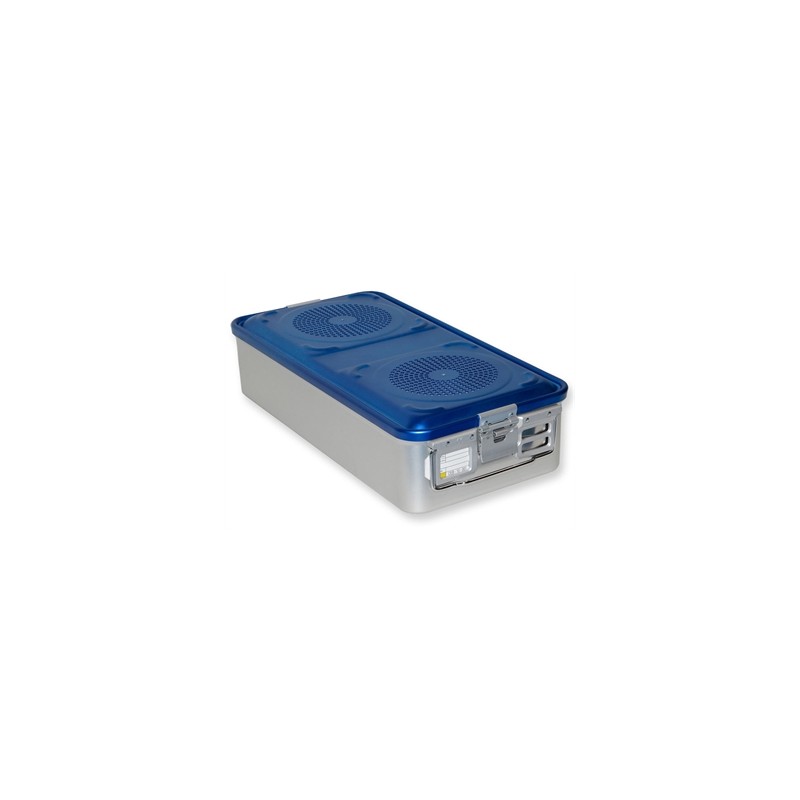 CONTAINER CON FILTRO grande h135 mm - blu forato