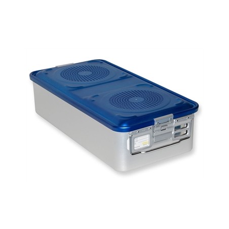 CONTAINER CON FILTRO grande h150 mm - blu forato