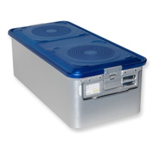 CONTAINER CON FILTRO grande h200 mm - blu forato