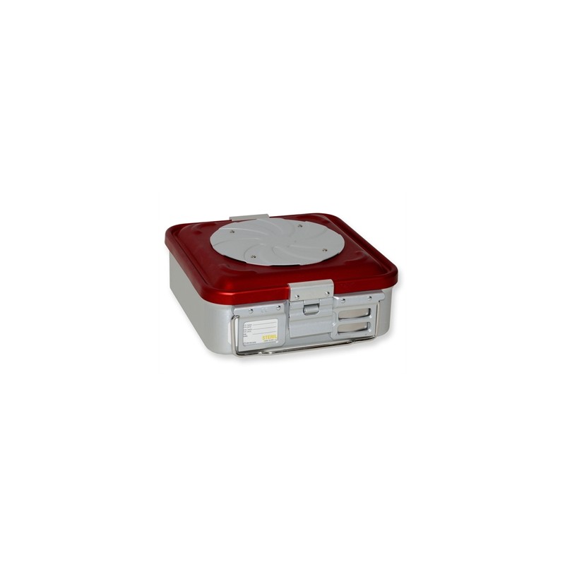 CONTAINER CON VALVOLA piccolo h 100 mm - rosso