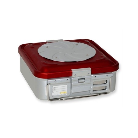CONTAINER CON VALVOLA piccolo h 100 mm - rosso