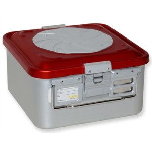 CONTAINER CON VALVOLA piccolo h 150 mm - rosso