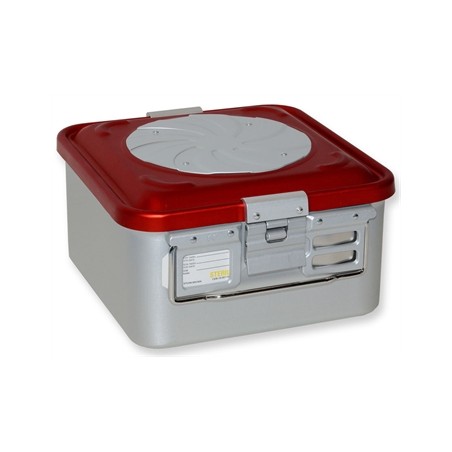 CONTAINER CON VALVOLA piccolo h 150 mm - rosso