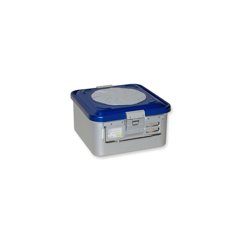 CONTAINER CON VALVOLA piccolo h 150 mm - blu forato
