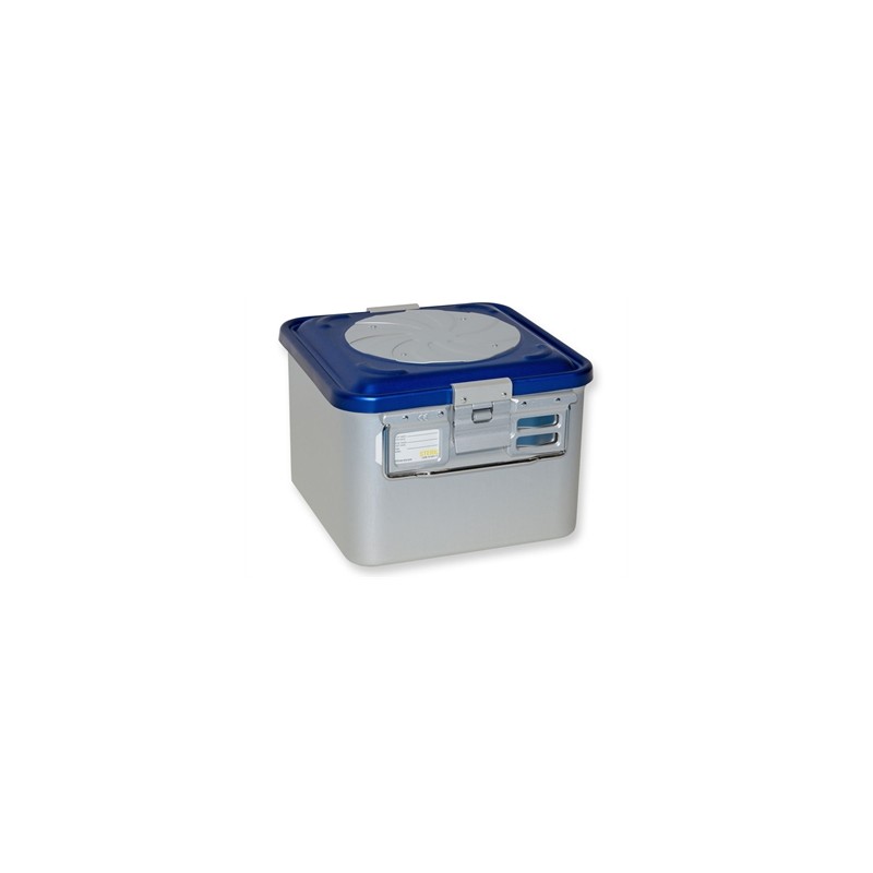 CONTAINER CON VALVOLA piccolo h 200 mm - blu forato