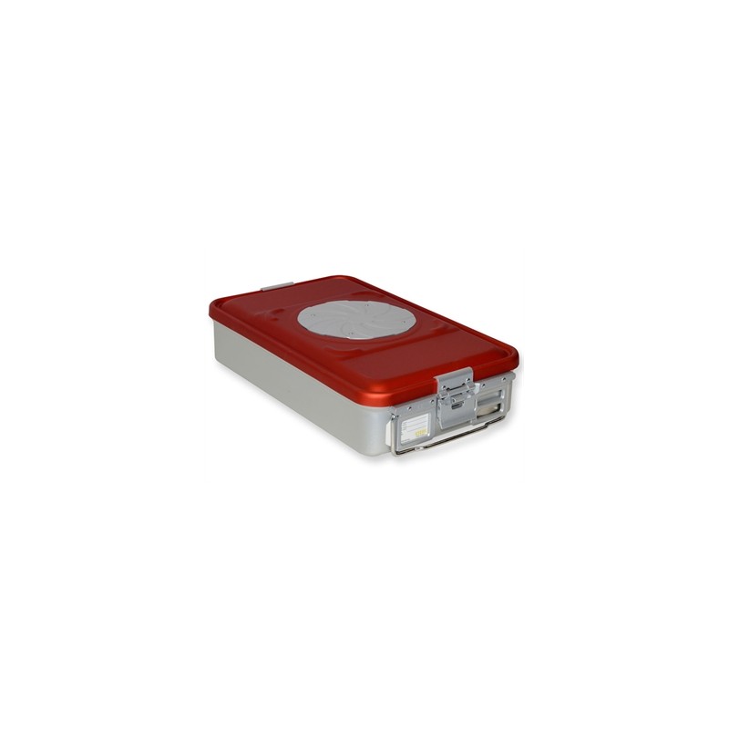 CONTAINER CON VALVOLA medio h 100 mm - rosso