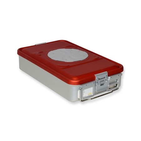 CONTAINER CON VALVOLA medio h 100 mm - rosso