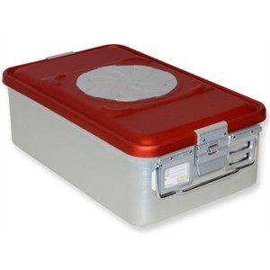 CONTAINER CON VALVOLA medio h 150 mm - rosso