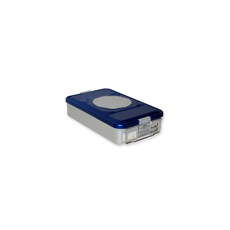 CONTAINER CON VALVOLA medio h 100 mm - blu forato