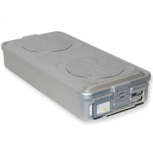 CONTAINER CON VALVOLA grande h 100 mm - grigio