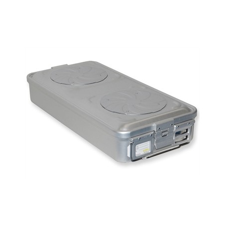 CONTAINER CON VALVOLA grande h 100 mm - grigio