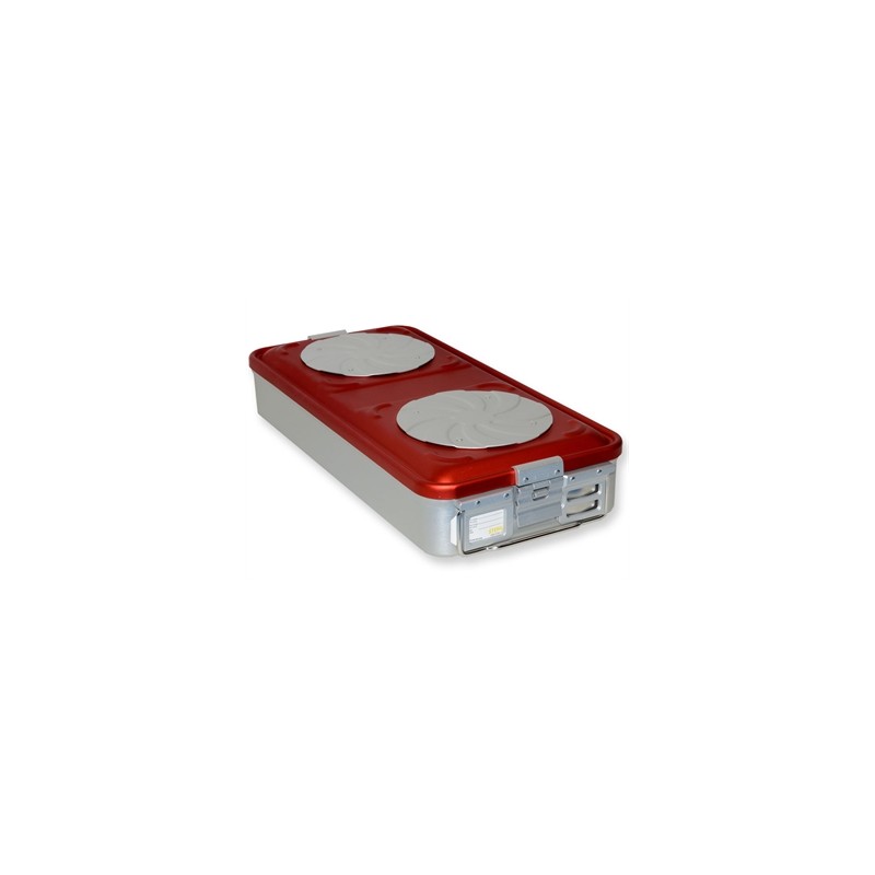 CONTAINER CON VALVOLA grande h 100 mm - rosso
