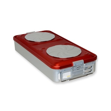 CONTAINER CON VALVOLA grande h 100 mm - rosso