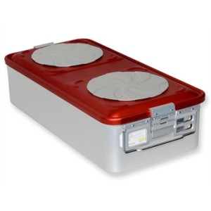 CONTAINER CON VALVOLA grande h 150 mm - rosso