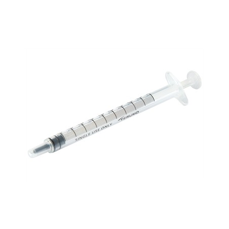 SIRINGHE SENZA AGO TERUMO 1 ml Tubercolina - Luer Slip concentrico - MDSS01SE - sterili
