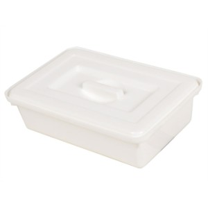 VASSOIO CON COPERCHIO 220x150x70 mm - plastica