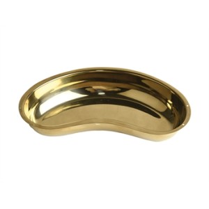 BACINELLA RENIFORME INOX DORATA 10"