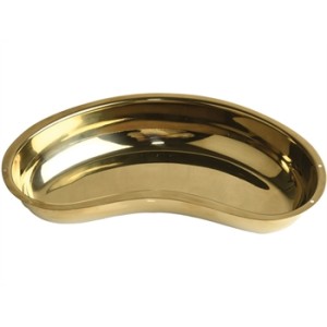 BACINELLA RENIFORME INOX DORATA 12"
