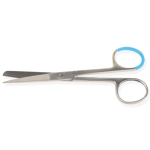 FORBICI CHIRURGICHE STERILI punte alterne - rette - 13 cm