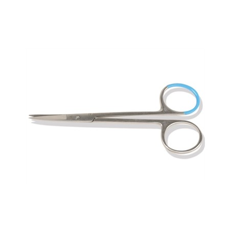 FORBICI IRIS STERILI punte acute - curve - 11,5 cm