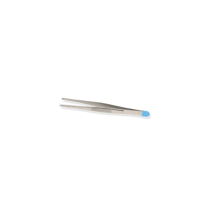 PINZA MEDICAZIONE CHIRURGICA STERILE - retta - 13 cm, 1x2 denti
