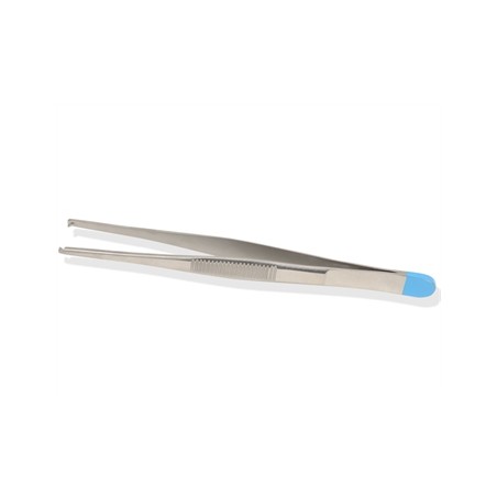 PINZA MEDICAZIONE CHIRURGICA STERILE - retta - 13 cm, 1x2 denti
