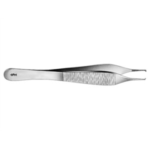 PINZA ZIGRINATA DA DISSEZIONE ADSON AESCULAP - retta - denti 1x2 - 12 cm - BD512R