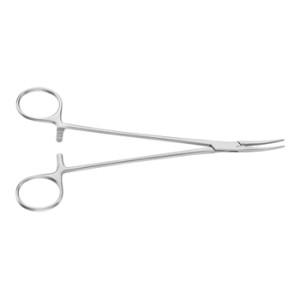PINZA EMOSTATICA HALSTED AESCULAP - curva - punte smusse - 18,5 cm - BH203R
