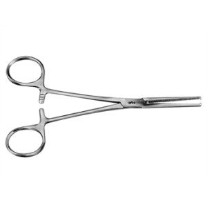 PINZA EMOSTATICA KOCHER AESCULAP - retta - denti 1x2 - 16 cm - BH642R