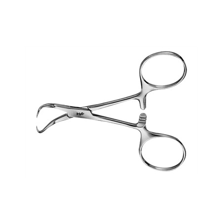 PINZA FISSATELI BACKHAUS AESCULAP - curva - punte acute - 11 cm - BF432R