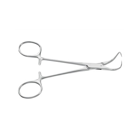 PINZA FISSATELI BACKHAUS AESCULAP - curva - punte acute - 13,5 cm - BF433R