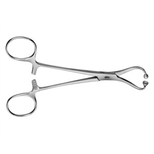 PINZA FISSATELI AESCULAP - curva - punte smusse - 14 cm - BF464R