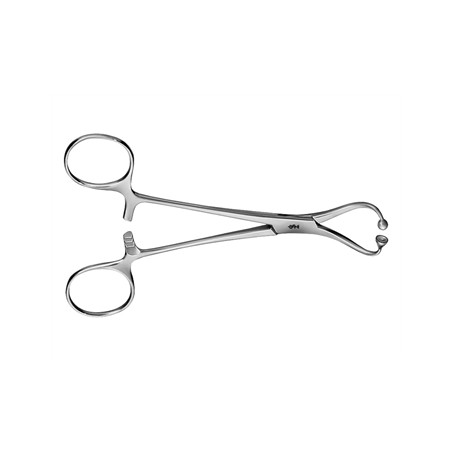 PINZA FISSATELI AESCULAP - curva - punte smusse - 14 cm - BF464R